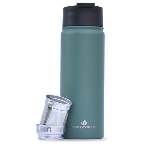 Thermoflasche, Thermobottle, Isolierflasche, Teesieb, Trinkflasche, Green Thermobottle 2GO