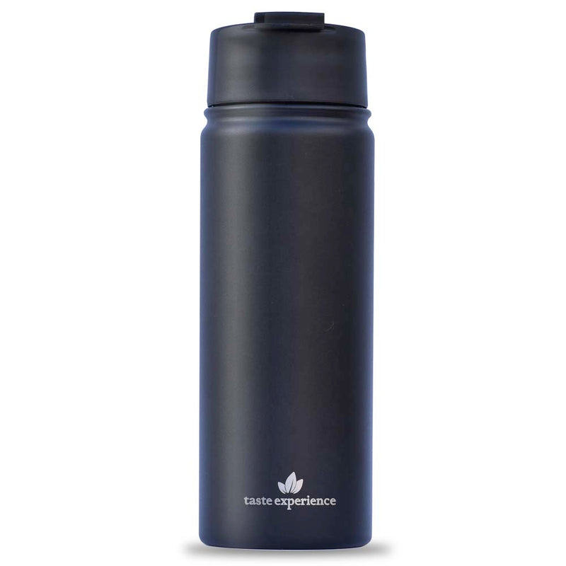 Thermoflasche, Thermobottle, Isolierflasche, Teesieb, Trinkflasche, Black Thermobottle 2GO,